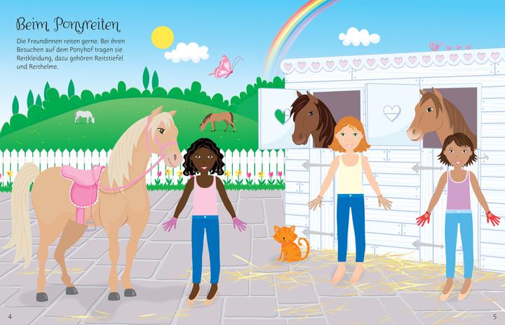 Actual product image My glitter dress-up doll sticker books mini