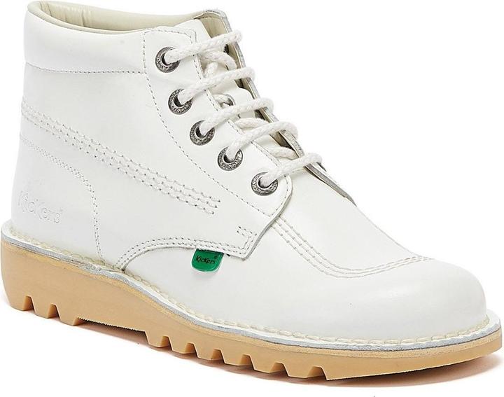Actual product image Kickers Kick Hi White Leather Boots (36)