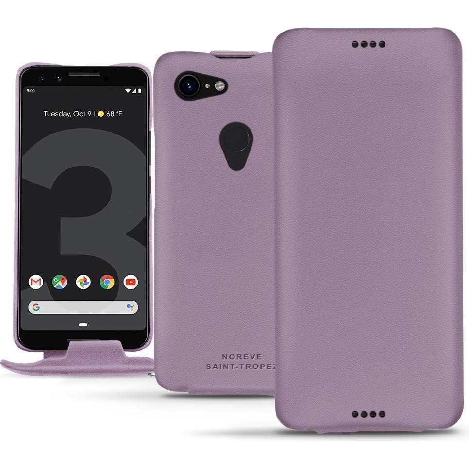 Thumbnail - Noreve Lederschutzhülle vertikal (Google Pixel 3), Smartphone Hülle, Violett