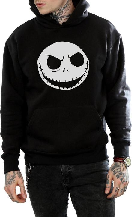Image du produit Dick Smith Sweat à capuche en coton pour hommes Jack Skellington Face (XL)