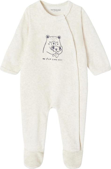 Produktbild Vertbaudet 2er-Pack Baby Samt-Strampler mit Schrift Oeko-Tex (80)