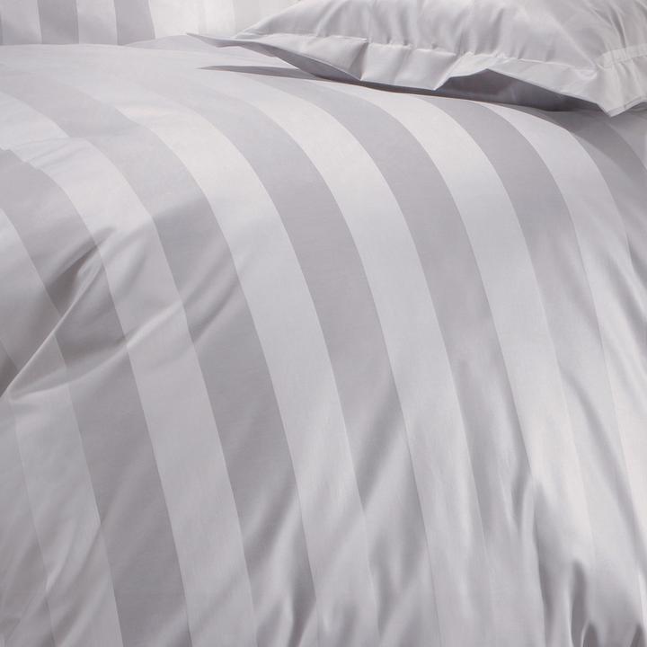 Image du produit Curt Bauer Parure de lit damassée Como gris perle (Housse de couette, 135x200 cm (80x80 cm))