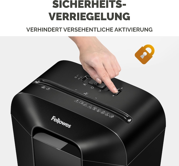 Produktbild Fellowes Aktenvernichter Powershred LX41 P-4, 8 Seiten (Partikelschnitt)