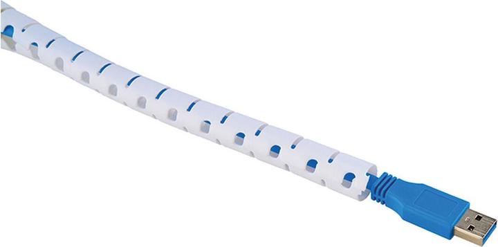 Produktbild Neomounts Kabelspirale 1-3 Kabel weiss/universal/15mm Durchmesser (Kabelschlauch, 200 cm)