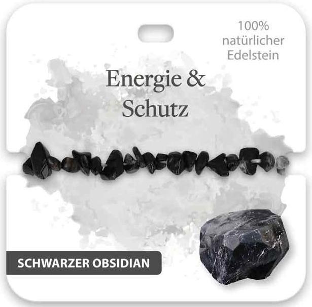 Produktbild BB Klostermannn Armband Edelstein Schwarzer Obsidian