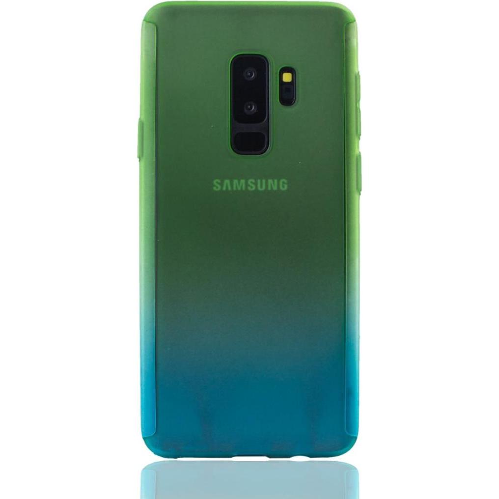 Thumbnail - König Design Hülle Handy Schutz für Samsung Galaxy S9 Plus Full Case Cover Displayschutz Blau (Samsung Galaxy S9+), Smar...