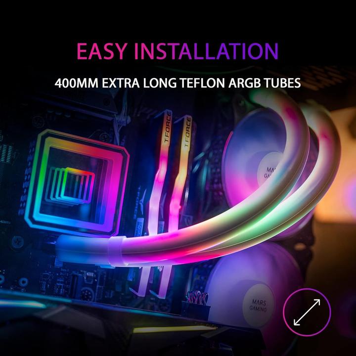 Produktbild Mars Gaming KIT WATERCOOLING AIO ML-ULTRA240 RGB - 240MM (NOIR)