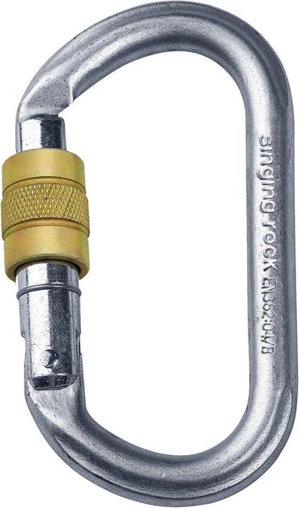 Produktbild Singing Rock Oval Stahl-Schraubkarabiner