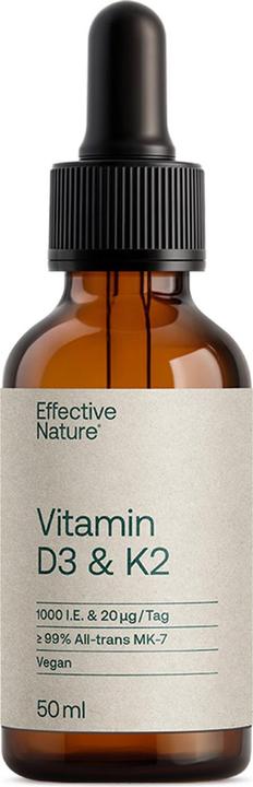Immagine prodotto Effective Nature Vitamin D3 K2 Öl (Olio, 50 ml)