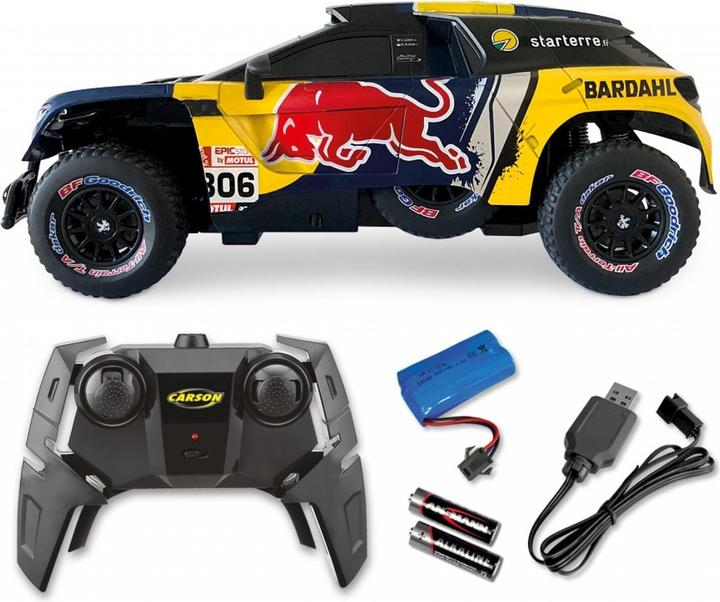Produktbild Carson 1:16 RC Peug.Rally 3008 DKR LOEB 19 100% (RTR Ready-to-Run)