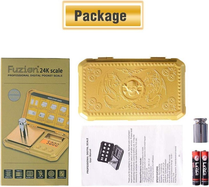 Actual product image Swissdetector High precision milligram scale, 50 g/0.001 g Digital - Powder - Gold - Jewelry