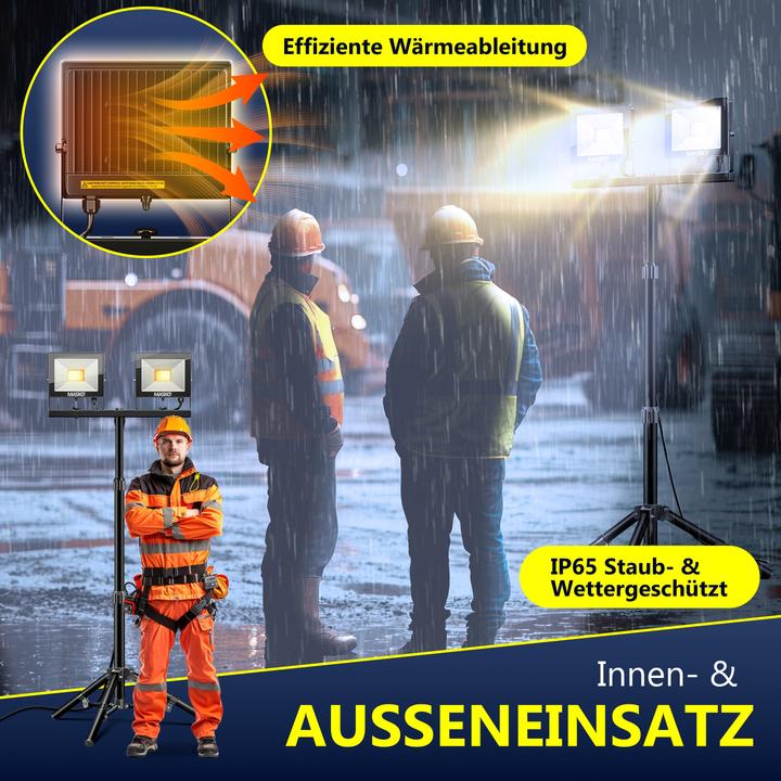 Actual product image Masko LED construction spotlight (8000 lm)