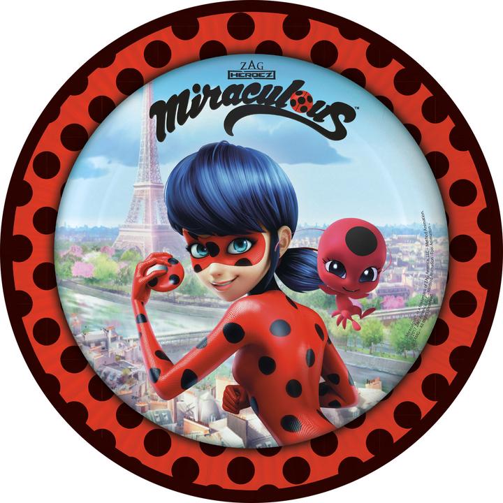 Amscan Teller Ladybug Miraculous (8 x)