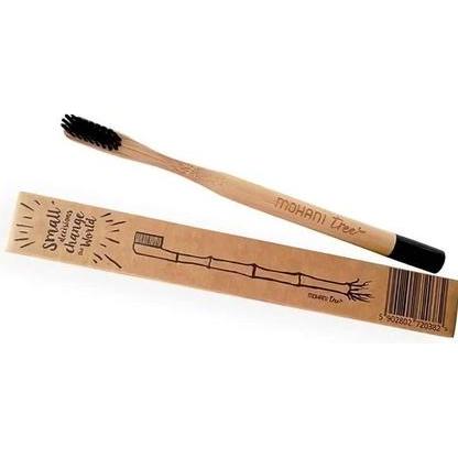 Mohani, Handzahnbürste, Bambooack Toothbrush Medium (Mittel, 1 x)