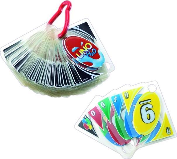 Actual product image Mattel Games Uno H2O To Go Card Game (German)