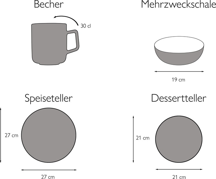 Produktbild CreaTable Bamboo Garden (4 Stück)