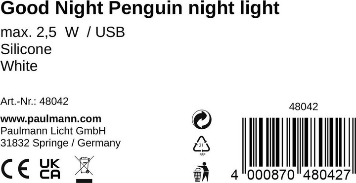 Nährwerte und Zutaten Pauleen Penguin