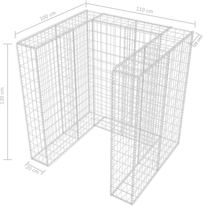 Produktbild vidaXL Gabione