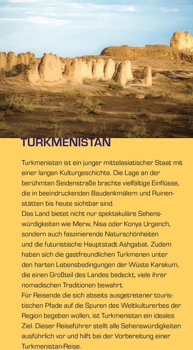 Produktbild Turkmenistan (Deutsch, Beate Luckow, 2018)