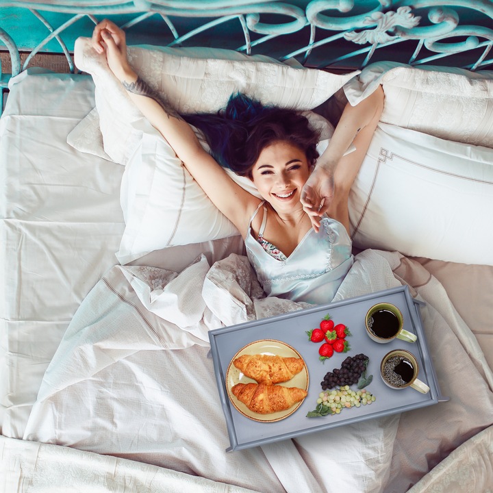 Actual product image Relaxdays Grey Breakfast Tray