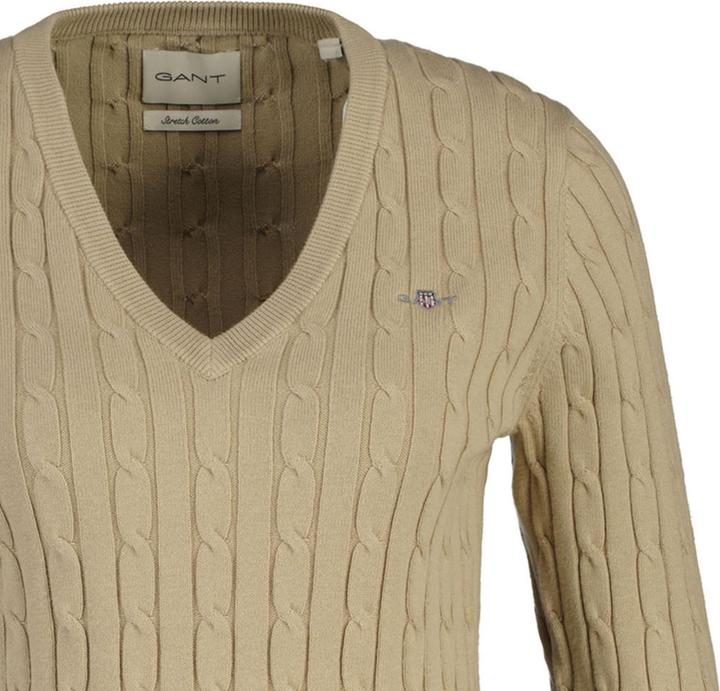 Produktbild GANT Stretch Cotton Cable V-Neck (L)
