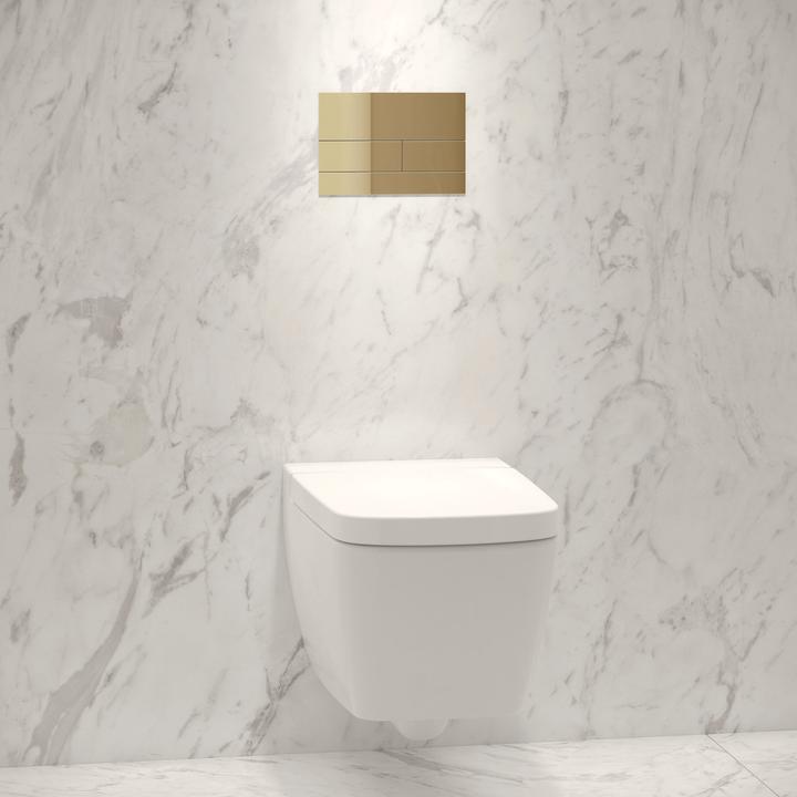 Produktbild TECE WC-Betätigungsplatte TECEsquare II Metall für Zweimengentechnik, 92408