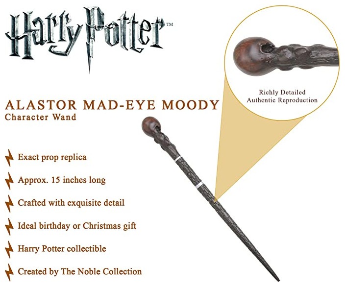 Produktbild Noble Collection Harry Potter Zauberstab Alastor Mad-Eye Moody (Charakter-Edi
