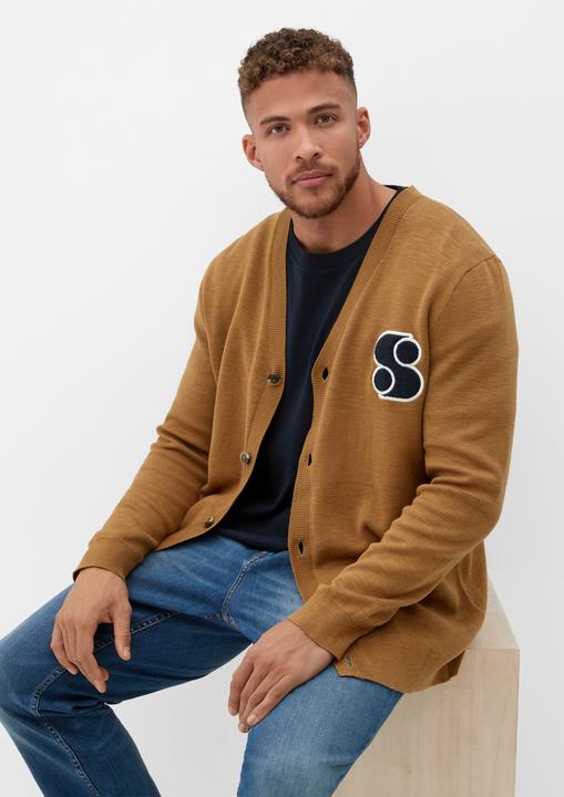 Produktbild s.Oliver Strickjacke Strick-Cardigan mit Knopfleiste (5XL)
