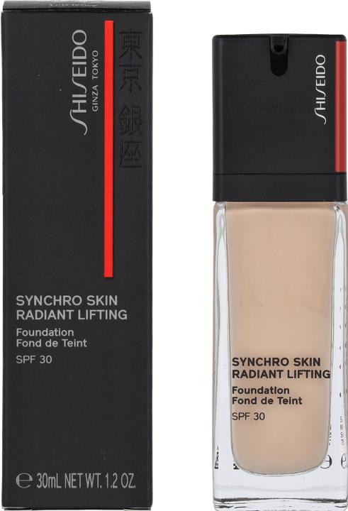 Actual product image Shiseido Synchro Skin Radiant Lifting Foundation SPF 30 ml - (120 ivory)