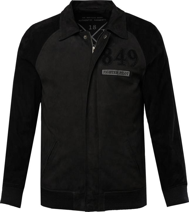 Produktbild JP1880 Lederblouson, Leder, feinstes Lammnappaleder, Hemdkragen, Knopfleiste (4XL)
