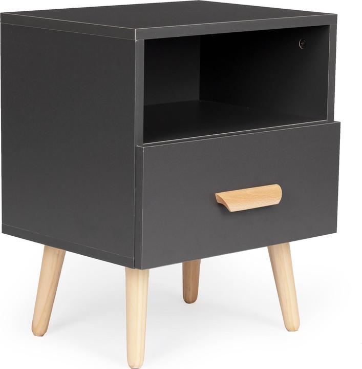 Produktbild Modernhome Nachttisch mit Schublade – Nightstand (40 x 30 x 49 cm)