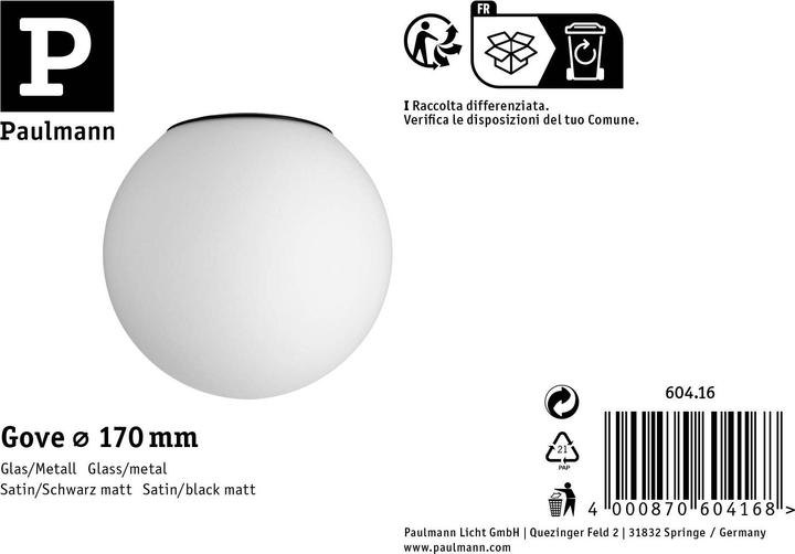 Produktbild Paulmann Gove Ersatzglas