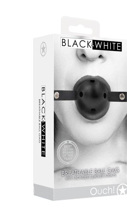 Image du produit Ouch! Breathable Ball Gag - With Bonded Leather Straps