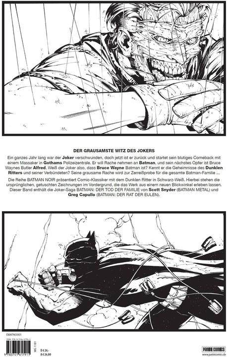 Actual product image Panini Batman Noir: Der Tod der Familie (German, Greg Capullo, Scott Snyder, 2020)