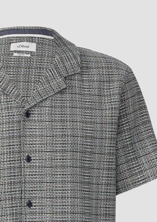Produktbild S.Oliver Hemd Resort Fit: Strukturiertes Kurzarmhemd mit Reverskragen (S)