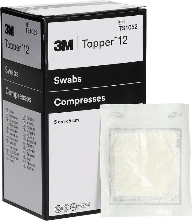 Produktbild Topper 12 NW Kompressen 5x5cm steril 45 Btl 2 Stk