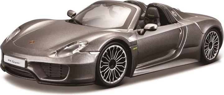 Produktbild Bburago Diecast 1:24 Hobby Car Porsche 918 Spyder Grey Ages 3+ 18-21076