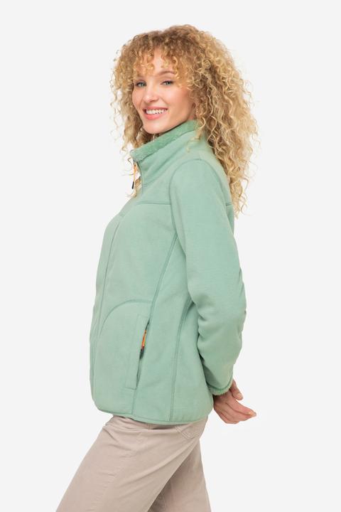 Produktbild Laurasøn Wende-Jacke, Fleece- und Teddy-Seite, Stehkragen, Langarm (L)