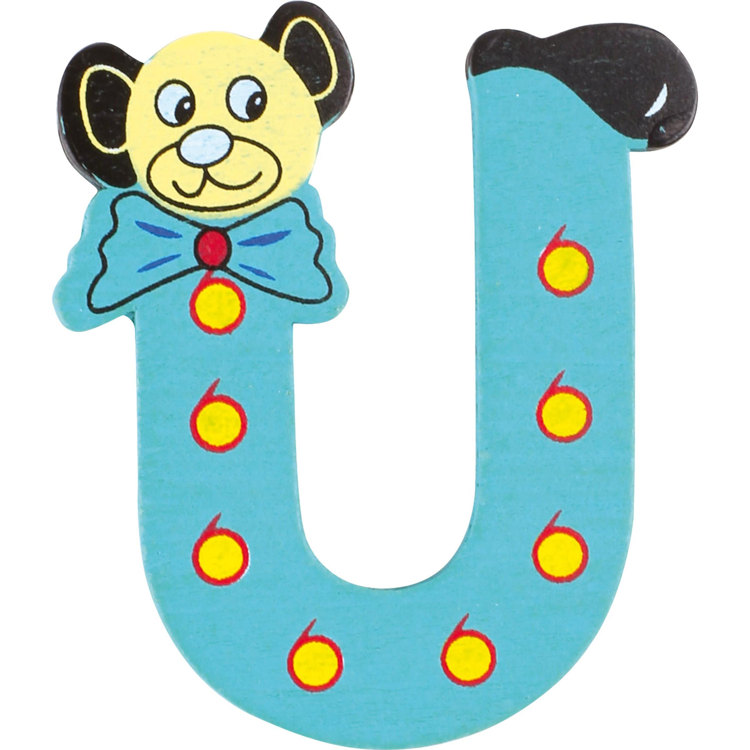 small foot, Holzbuchstaben + Stoffbuchstaben, Bär U