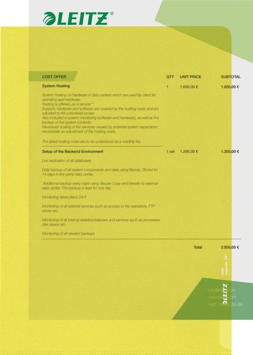 Image du produit Leitz Pochettes transparentes PP A4 (A4, 100 x)