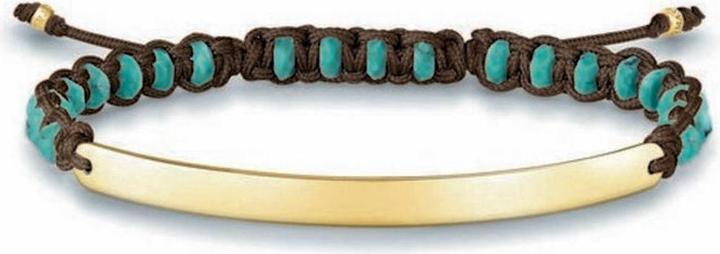 Immagine prodotto Thomas Sabo Bracciale verde (19 cm, Argento, Materiale sintetico)