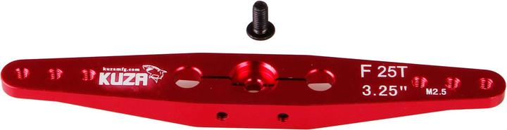Actual product image Kuza Servo arm 2-arm Futaba 25T 84/72/60mm 3.25" M2,5mm Heavy Duty V2 Aluminium