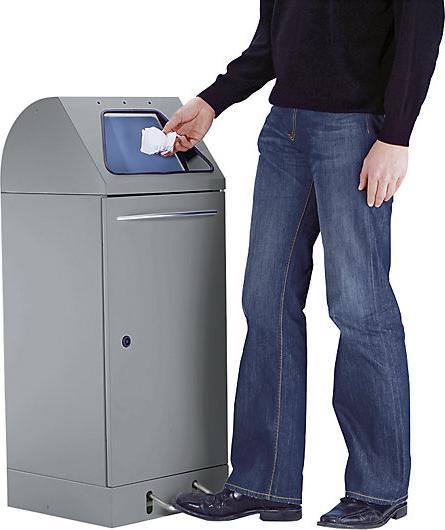 Actual product image kaiserkraft Recyclable waste collector system, foot-operated access flap (45 l)
