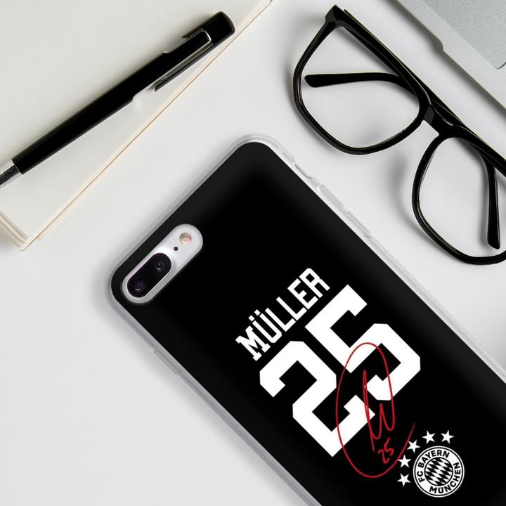 Produktbild DeinDesign Silikon Hülle für Apple iPhone 8 Plus Handyhülle Case Smartphone Schutzhülle FC Bayern München FCB (Apple iPhone 8 Plus)