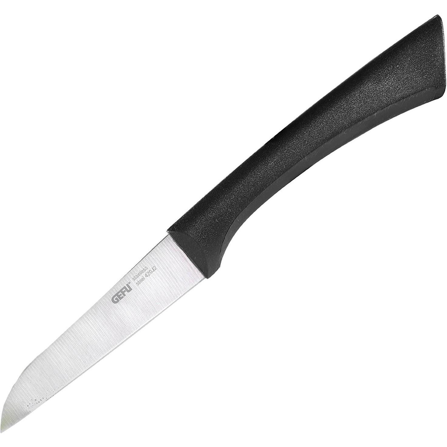 GEFU Gemüsemesser, Küchenmesser, Schwarz, Silber