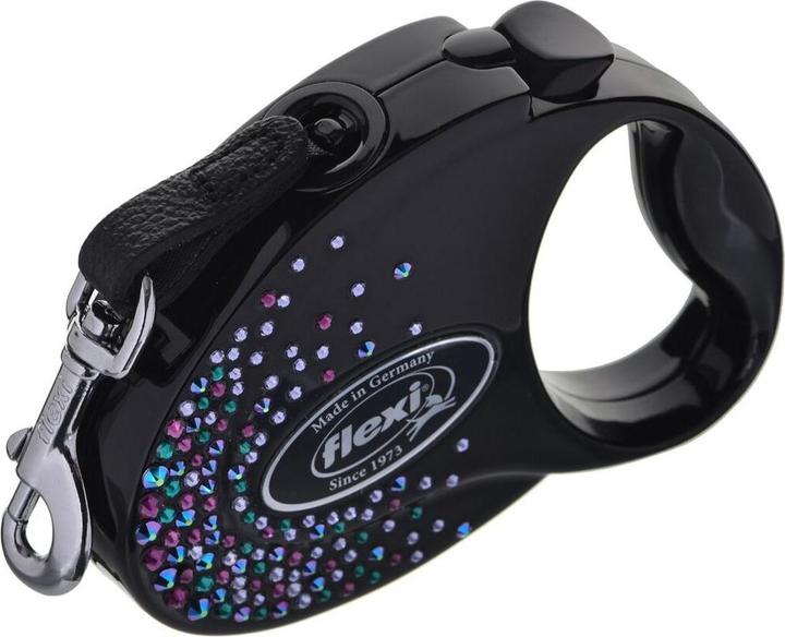 Produktbild Flexi Glam Splash Mystic with Swarovski crystals S - Hund Rückziehbare Leine - 3 m - Schwarz (S, Hund, Spazieren)
