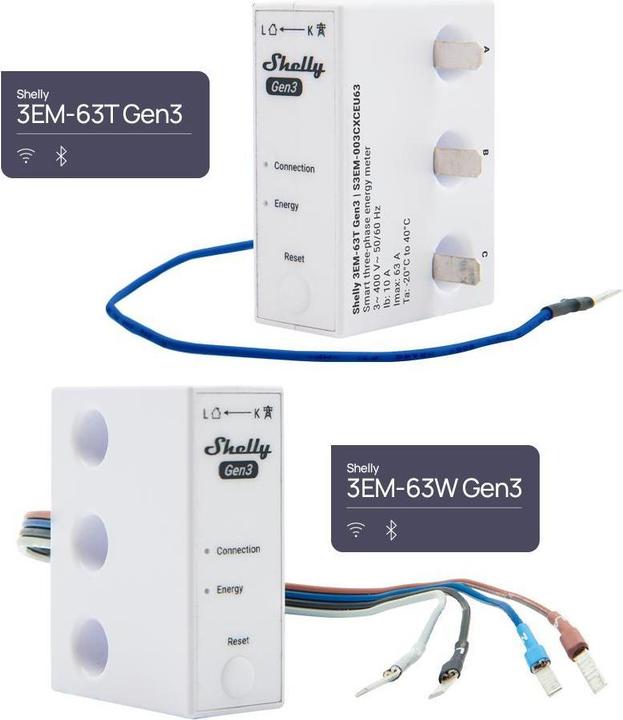 Productafbeelding Shelly 3EM-63W Gen3