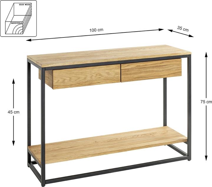 Image du produit HAKU Möbel Console (100 x 35 x 75 cm)