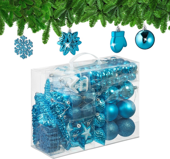 Immagine prodotto Relaxdays Set di decorazioni natalizie (100 -parte)