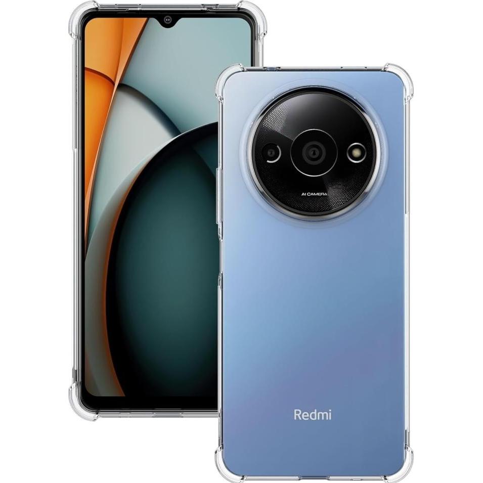 Thumbnail - Screenguard Xiaomi Redmi A3 Hülle Crystal Soft Airbag Bumper (Xiaomi Redmi A3), Smartphone Hülle, Transparent